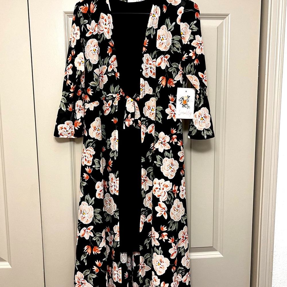 Black and Floral Dress